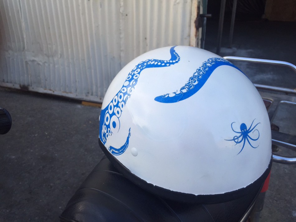 Octopus Moto Helmet | Lasers Over Los Angeles